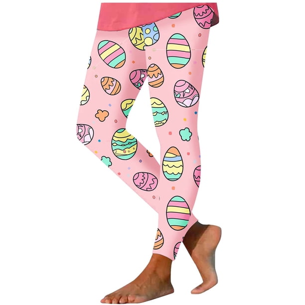 Pantalones de Mujer Traje de Moda Casual Pascua Impresión No Estructurada Pantalones de Yoga Apretados Leggings de Ocio