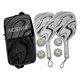 thumbnail image 4 of Juego de raquetas de Pickleball, raquetas de Pickleball, incluye 2 raquetas, 4 bolas, profesionales Negro, 4 of 8