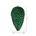 thumbnail image 2 of Vickerman 7" Midnight Green Matte Glitter Pinecone Christmas Ornament, 4 per set, 2 of 3