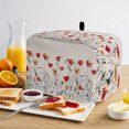 thumbnail image 2 of Toaster Cover 2 Slice, Red Yellow Spring Floral Dustproof Bakeware Oven Protector with Top Hook, Modern Abstract Art Waterproof Small Kitchen Appliance Toasters Dust Cover, 11"x6"x8", 2 of 6
