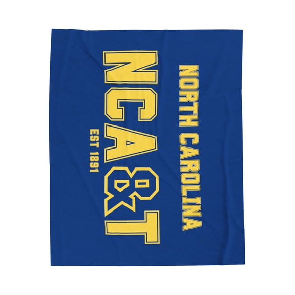 North Carolina A&T State University - Plush Blanket - 107 HBCU