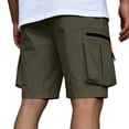 thumbnail image 4 of JoveMarine Men's Casual Cargo Shorts, American Style 5-Pocket Design, Versatile Work Shorts for Daily Outdoor and Hiking Army Green L, 4 of 4