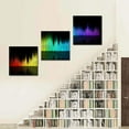 thumbnail image 3 of wall26 3 Panel Canvas Wall Art Music Note Pictures Home Wall Decorations for Bedroom Living Room Paintings Canvas Prints Framed - 16"x16"x3 Panels, 3 of 4