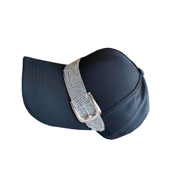Sonducket Gorras de béisbol Rhinestone Sun Visor Sombreros Summer Wide Brim Ponytail Hat Moda al aire libre para viajar con negro Type3 NO3