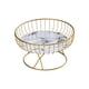 thumbnail image 2 of Cesta de fruta de alambre de hierro de metal Soporte de soporte de con estilo creativo moderno Contenedor resistente Tazón de fruta para Blanco negro SM SunniMix canasta de frutas, 2 of 8