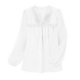 thumbnail image 5 of Womens Tops Shirts 2026 Plus Size Fashion V-Neck Long Sleeve Blouses Flowy Ruffle Tunic Tops For Leggings Casual T-Shirts, 5 of 8