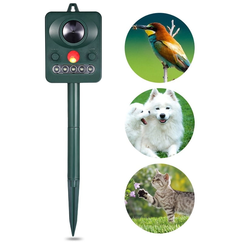 Original Ultrasonic Dog Cat Repeller Outdoor Solar Powered Infrared