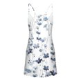 thumbnail image 4 of Womens Casual Solid Color Suspender V-Neck Pullover Sleeveless Dress, 4 of 7