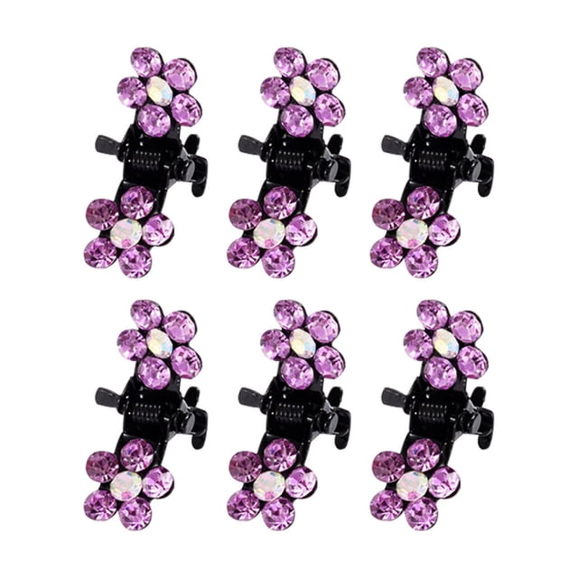 Heliisoer Rhinestone Side Clip Small Hair Clip Hair Claw Sim-ple Bangs Clip Top Clip Hair