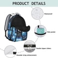 thumbnail image 4 of Basketball Students Backpack Baseball Football Soccer Ball Game Sports School Bag with Training Design, Durable and Adjustable Strap, 4 of 6
