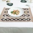 thumbnail image 6 of MERILER Cotton and Linen Fabric Placemats with Tassel Hanging, Color-Blocked Western-style Decorative Mats for Holiday Events and Daily Use, 6 of 6