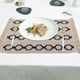 thumbnail image 5 of Manteles individuales de lino de algodón con borlas, esteras aislantes térmicas de doble color empalmado, esteras de mesa decorativas festivas, 5 of 6