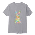 thumbnail image 3 of WOYY Easter Short Sleeve T Shirt for Boys Cute Bunny Graphic Tee Kids T-Shirt, Sizes 1-13, 3 of 3