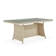 thumbnail image 4 of Alaterre Canaan Outdoor Resin Wicker Cocktail Table, Beige, 4 of 6