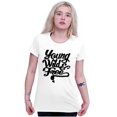 thumbnail image 3 of Young Wild Free Relaxed Chill Freedom Womens Fitted Plus Size Graphic Tee Brisco Brands 2X, 3 of 5