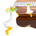 thumbnail image 2 of Sitting Goose Resin Figurine Cute Desk Statue For Computer Car Shelf Home Office Decor, 2 of 9