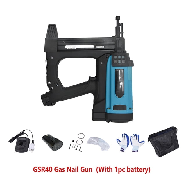 Pneumatic Nail Gun 7. 2V Lithium Battery Gas Nail Gun Steel Air Stapler Pneumatic Tools For Frame And Trunking
