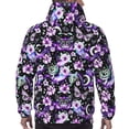 thumbnail image 7 of Fotbe Men's Hoodie with Pink purple rainbow flower butterfly Pattern - Kangaroo Pocket Pullover Hooded Sweatshirt, Perfect for Daily Wear, Travel, and Home-X-Large, 7 of 7