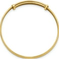 thumbnail image 2 of 14K Yellow Gold Polished Diamond-Cut Adjustable Baby Bangle (Width 3.8) - Jbsp, 2 of 5