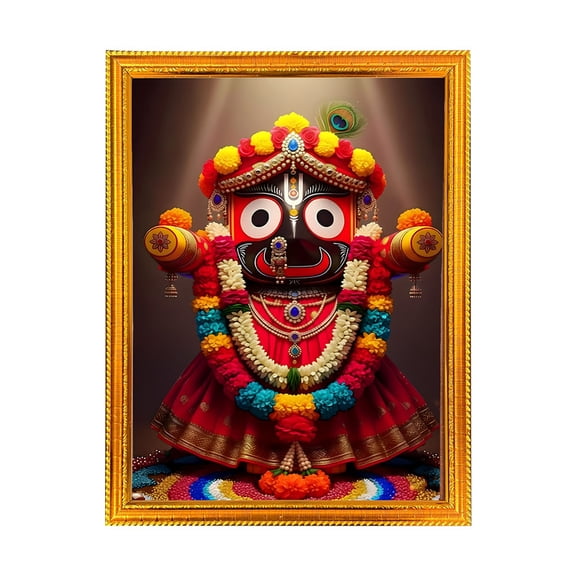 Jagannath Ji -Religious God Photo Frame for Home & Pooja Room Decor