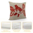 thumbnail image 4 of Red Cap Oranda Goldfish  Decorative Throw Pillow Covers Square Pillow Cover for Sofa Living Room Couch Bed, 4 of 5