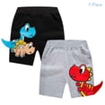 thumbnail image 5 of Bellafa 2-8 Years Baby Kids Boys Dinasaur Shorts Unisex Toddler Elastic Waist Knee Shorts Summer Sports Cotton Shorts, 5 of 5