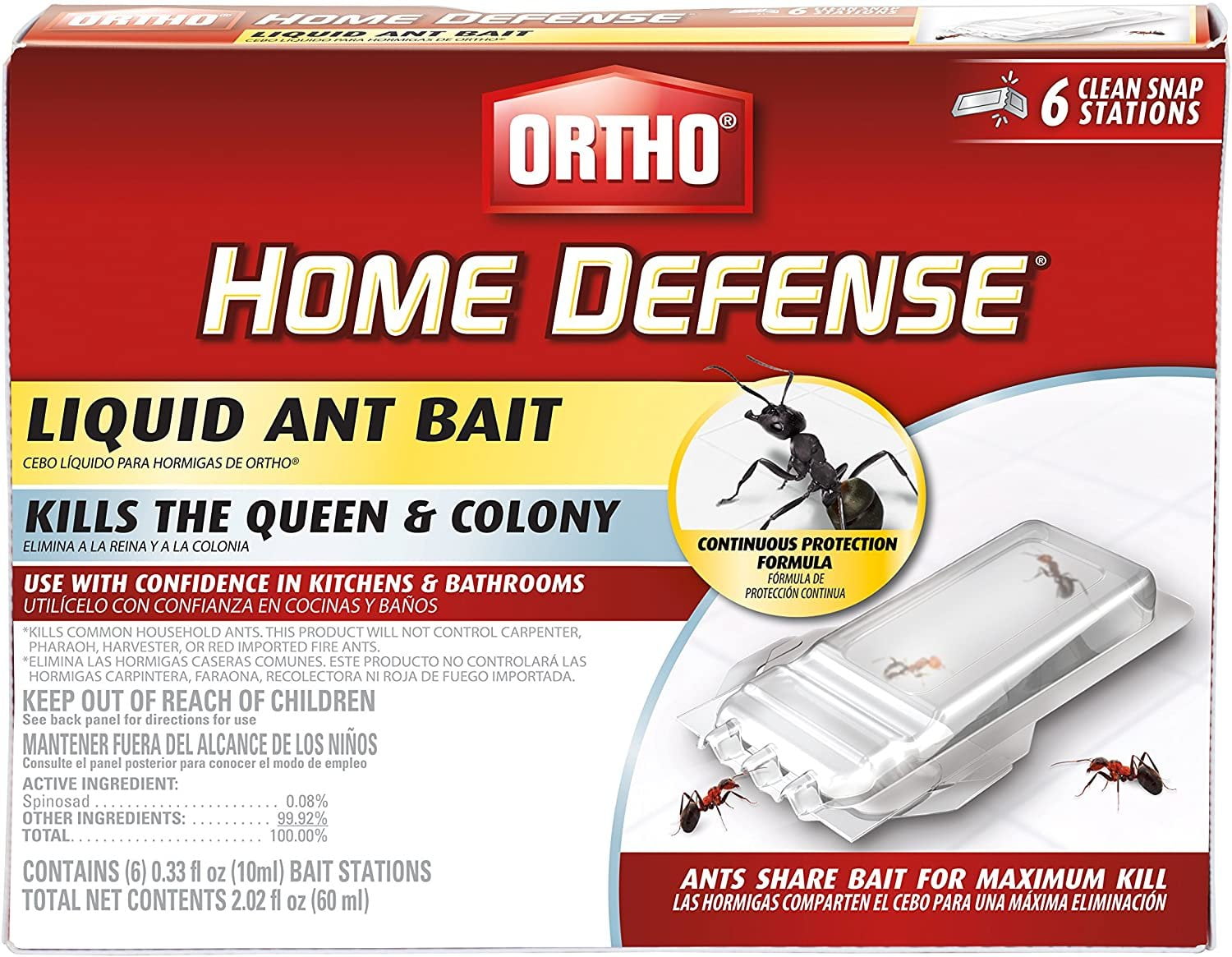 Ortho Home Defense Liquid Ant Bait Kill the Ant Colony and the Queen