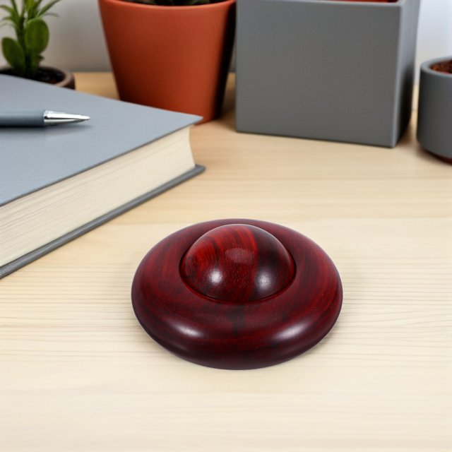 TABLZONE Zitan Wood Baoding Hand Massage Tool Featuring Cultural Craftsmanship for Relaxation and Hand Exercise