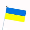 thumbnail image 3 of European Cup Fans Ukraine Hand Cranked Flag 14*21cm, 3 of 6