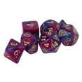 thumbnail image 1 of Juego de dados poliédricos de 7 Uds., juego de mesa divertido portátil impermeable, dados para juegos de mesa, suministros escolares, morado y azul YUNYI BRAND Deportes, 1 of 8