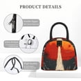 thumbnail image 4 of Lukts Retro Space Rocket Launch Print Portable Lunch Bag, Lunch Bag Picnic Bag - Waterproof, Heat-insulating and Cold-insulating, Suitable for School, Work, 4 of 6
