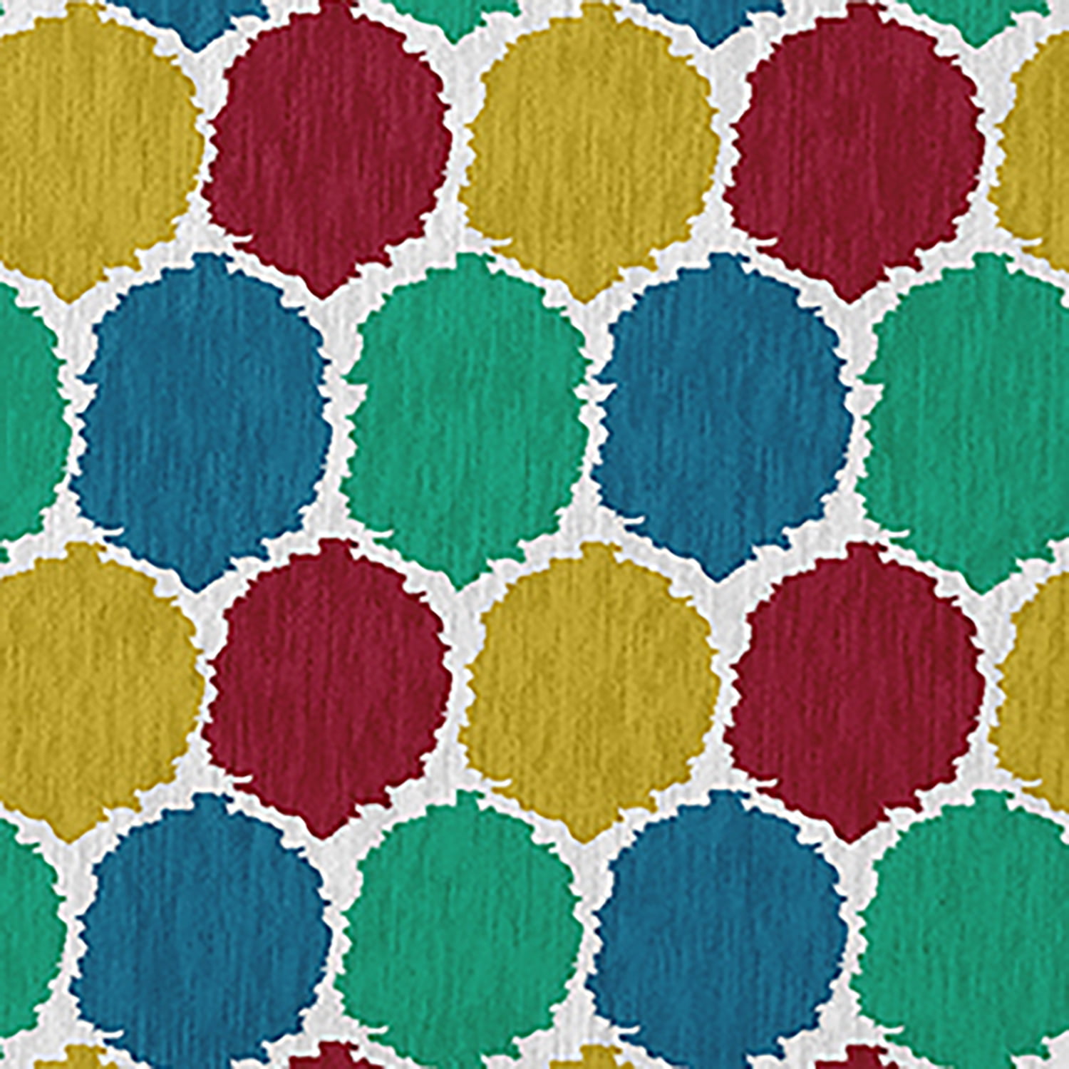 Simply Daisy 5' x 7' Sporty Red Geometric Indoor/outdoor Rug