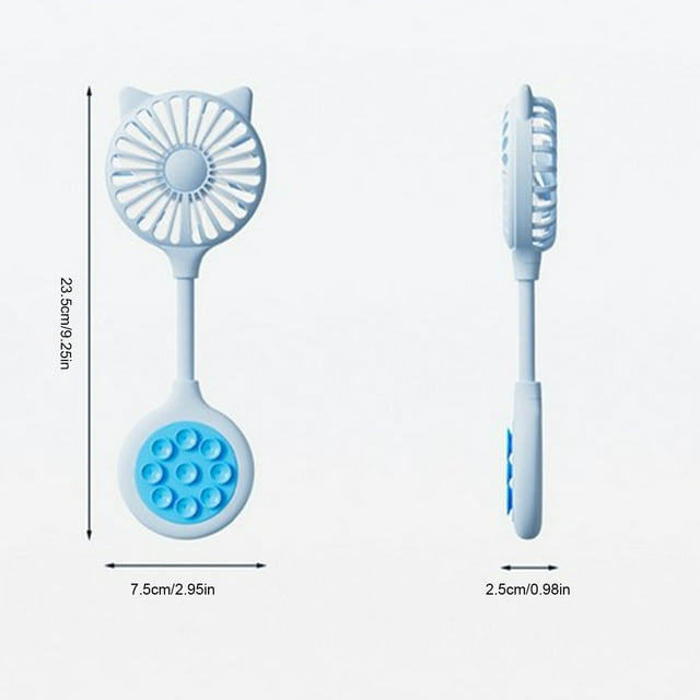 Mini Fan Portable Mini Handheld Portable Fan Desktop Suction Fan Bathroom Toilet Wall Suction Fan Portable Fan for Baby