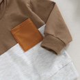 thumbnail image 3 of Gerichy Toddler Kids Boy Shorts Clothing Set 0 6 12 18 24 Months 2T 3T Baby Boy Clothes Pants Set Long Sleeve Contrast Color Sweatshirt Fall Winter Outfits Toddler Baby Boy Clothes Set, 3 of 5