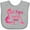 AC-Heather Grey, variant on Inktastic My Yaya Loves Me Granddaughter Dinosaur Girls Baby Bib