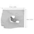 thumbnail image 3 of Yajisi Cueva de Decoración de Acuario Impresa en 3D Escondite Subterráneo Gris (17.5 x 14 cm / 6.89 x 5.51 in), 3 of 9