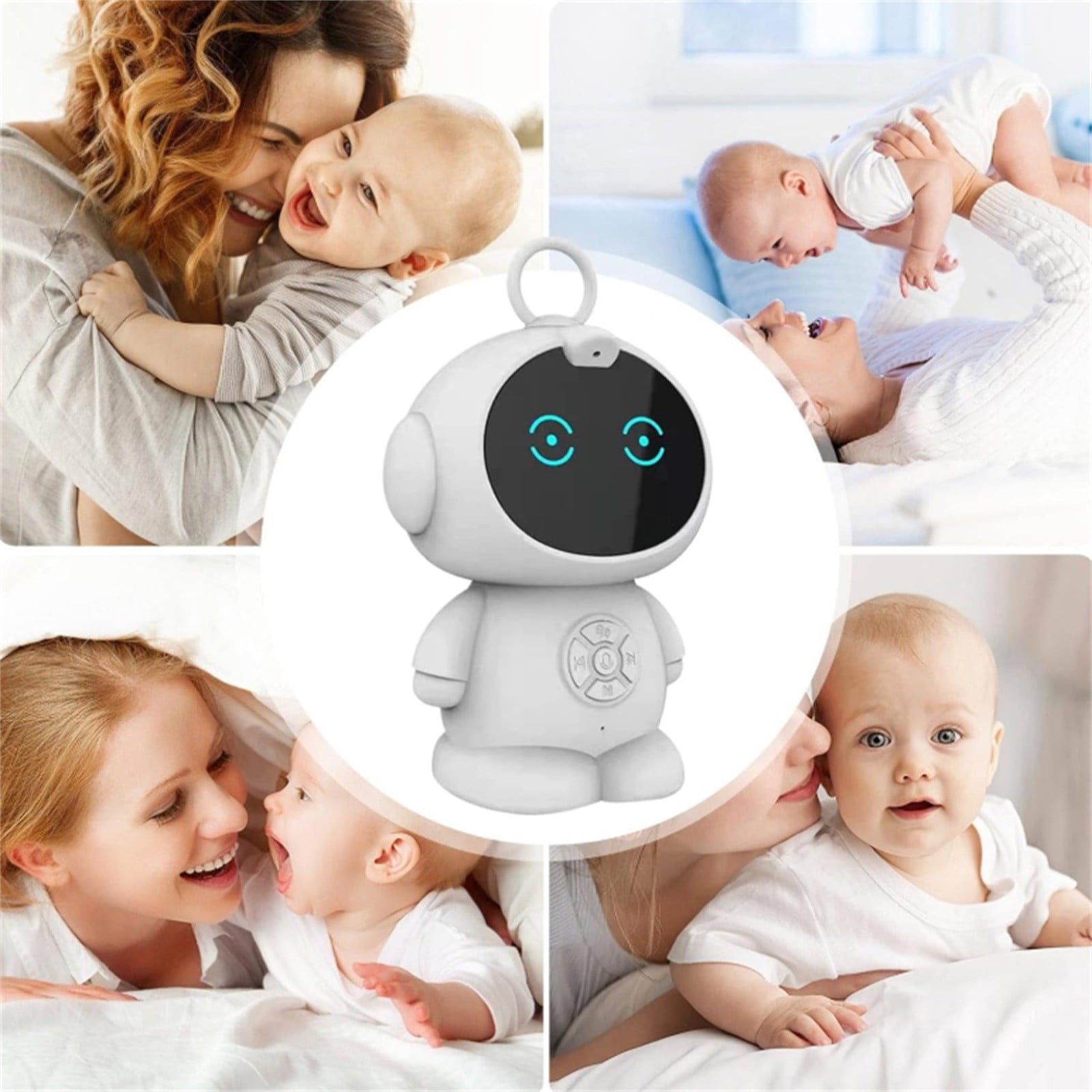 Programmable Mini Robot with Motion Detection - Rechargeable Smart Device Featuring Voice & Gesture Control for Interactive Technology Learning and Home Automation Exploration