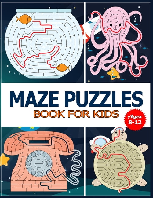 Maze Puzzles Book for Kids Ages 812 The Brain Game Mazes Puzzle