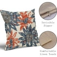 thumbnail image 3 of Blue Orange Pillow Covers 16x16 Set of 2 Retro Sunflower Flowers Print Decorative Throw Pillows Outdoor Modern Art Floral Pillowcase Square Linen Cushion Case for Home Sofa Couch Bed, 3 of 6