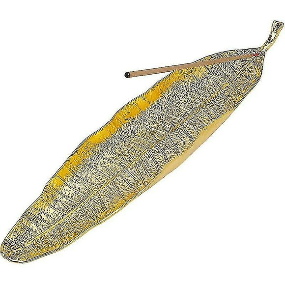 Leaf Shape Incense Holder Incense Holder 21cm Long Incense Holder For Home Decor Gold
