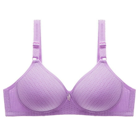 

TZNBGO Full Coverage Bras for Women Everyday Bras Women s thin mold cup air hole smooth finish and accessory breast corset Thin Mould Cup Ventilation Hole Glossy Breast Bras Purple Xxl (44/100)1231