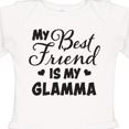 thumbnail image 4 of Inktastic My Best Friend is My Glamma with Hearts Boys or Girls Long Sleeve Baby Bodysuit, 4 of 5