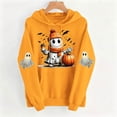 thumbnail image 6 of Jsaierl Womens Halloween Sweatshirts Plus Size Ghost Graphic Pullover Hoodies Vintage Classic Long Sleeve Shirt Tops Halloween Party Supplies, Sizes S-2XL, 6 of 6
