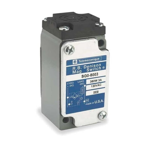Telemecanique Sensors Rectngulr Proxmity Sensr,Magnetc,120V,NO SG08003
