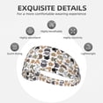 thumbnail image 3 of cute cats A Headbands for Women Men, Workout Elastic Sweat Band for Yoga Running Cycling Gym Exercise Non Slip Head Bands for Women's Hair, 3 of 5