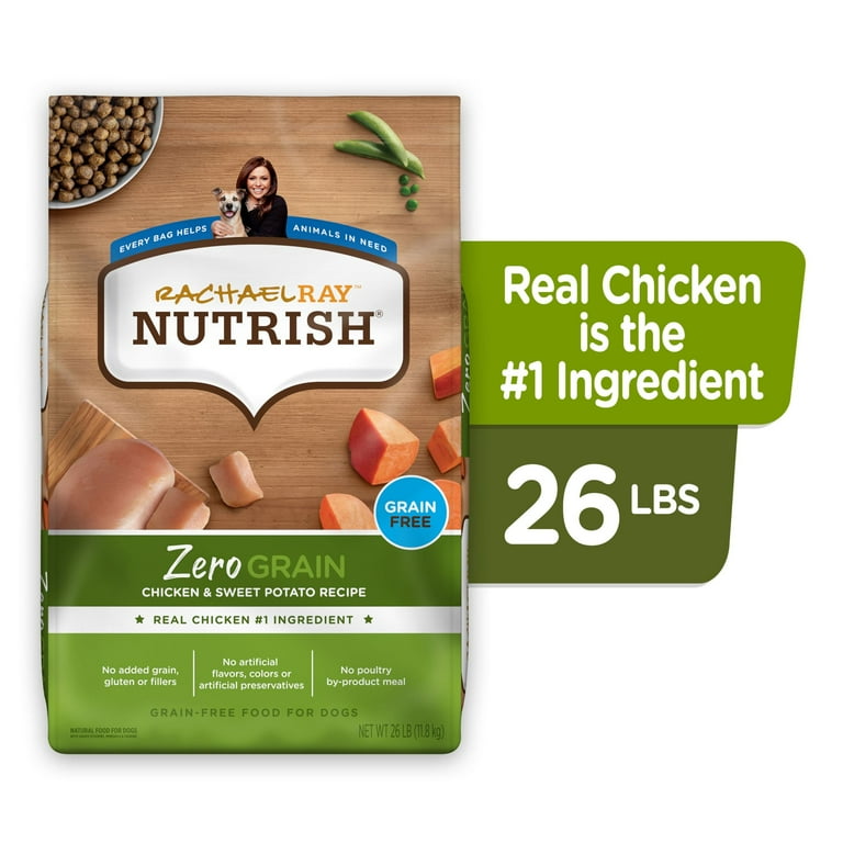 Rachael Ray Nutrish Zero Grain Chicken Sweet Potato Recipe Dry Dog Food 26 lb. Bag Walmart