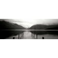 thumbnail image 2 of Bob Stefko 24x11 Gallery Wrapped Canvas Wall Art Titled - Serene Dock BW II, 2 of 4