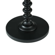 Saltoro Sherpi Black Round Spindle Table