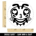 thumbnail image 2 of Cute Bee Love Heart Kiss Self-Inking Rubber Stamp Ink Stamper - Purple Ink - Small 3/4 Inch, 2 of 7