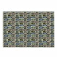 thumbnail image 1 of Retro Cutting Board, Cartoon Style Radio Pattern Multimedia Broadcasting Communication Theme Old Equipment, Decorative Tempered Glass Cutting and Serving Board, Small Size, Multicolor, by Ambesonne, 1 of 1
